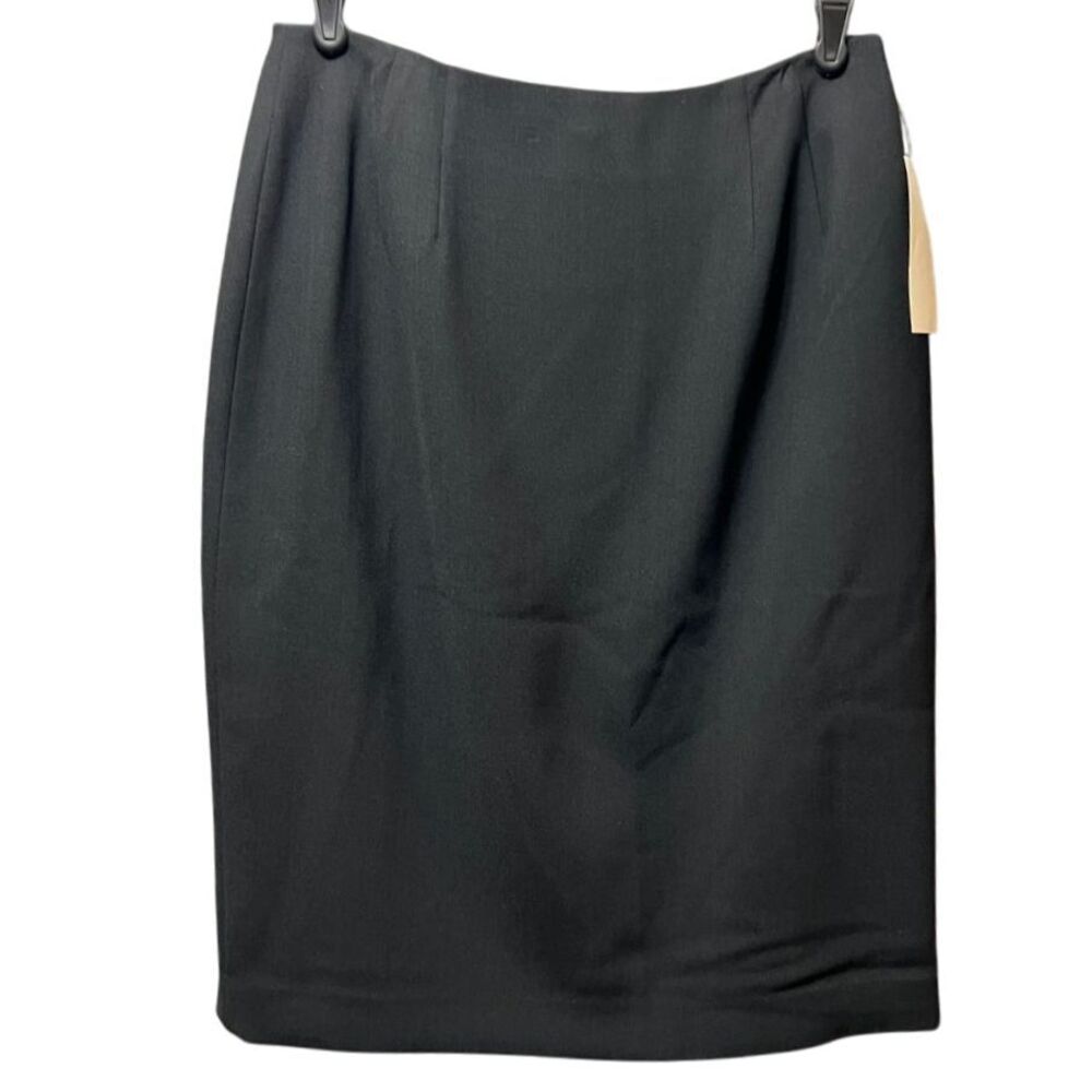 Vintage Larry Levine Classic Black Pencil Skirt Size 6‎ Professional Office Wear